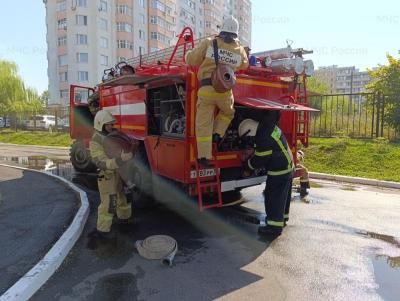 Соревновались пожарные